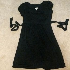 Black Short Maternity Dress, Size Small